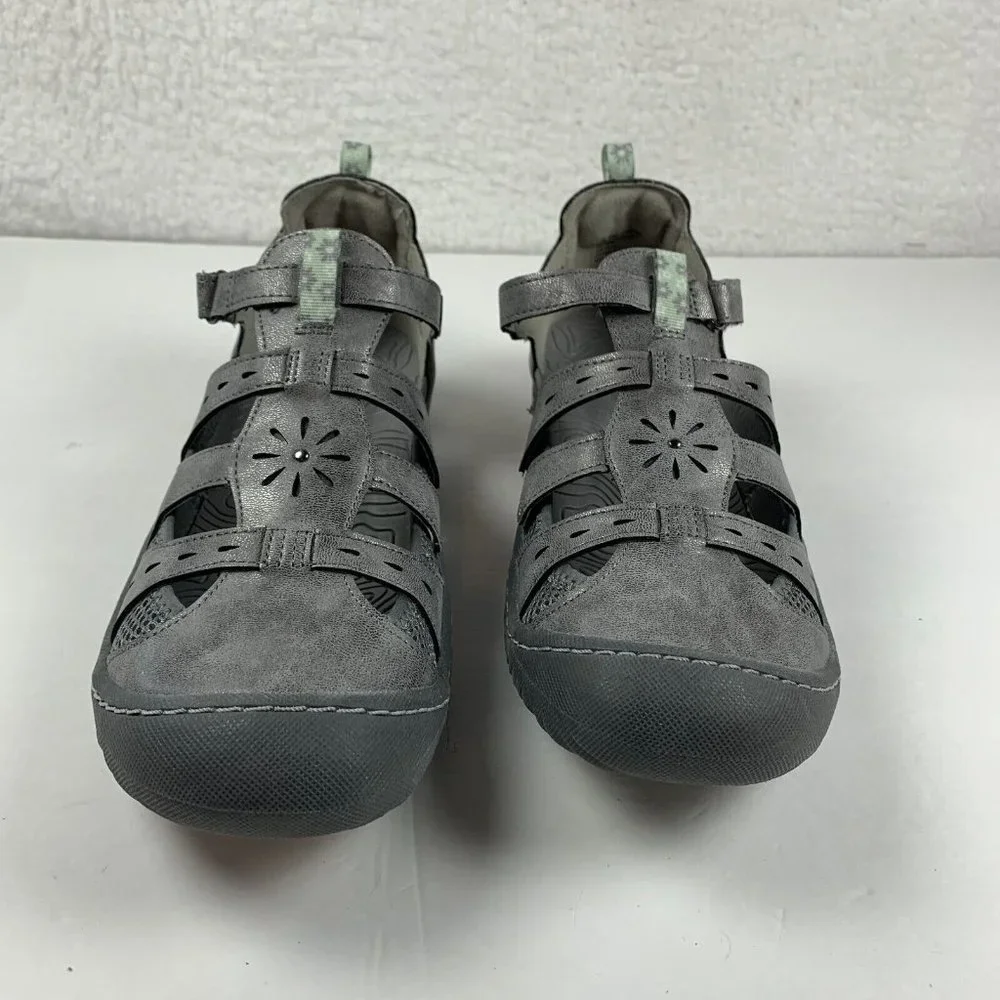 JBU by Jambu Gemini B3GEM45 Casual Fisherman Shoes Women's Sz 9.5W Gunmetal 7877